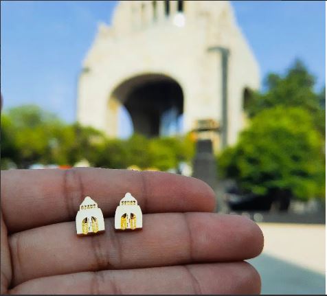Aretes Monumento a la Revolución ❤️